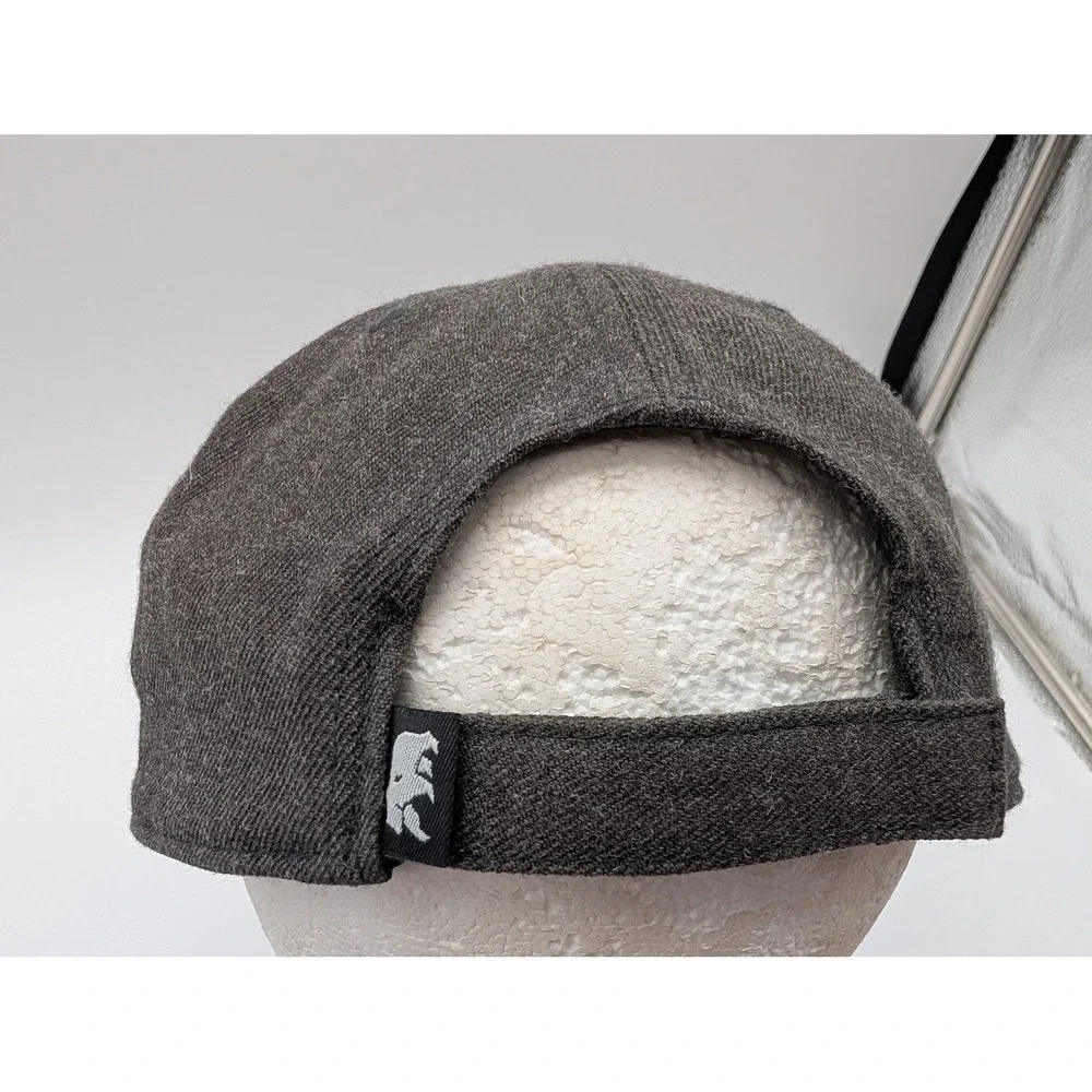 The Normal Brand Charcoal Gray Wool Blend Bear Logo Adjustable Baseball Hat